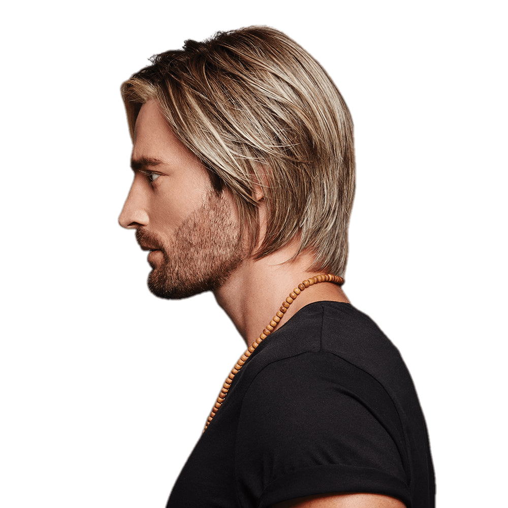 Daring Men's Lace Front Wig with Heat-Friendly Excelle Fiber