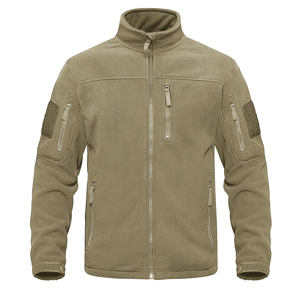 Dark Blue Tactical Fleece Windbreaker Hiking Work Jacket