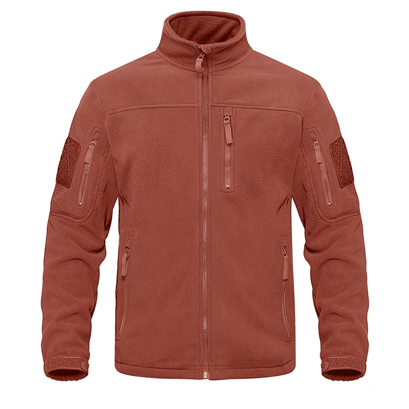 Dark Blue Tactical Fleece Windbreaker Hiking Work Jacket