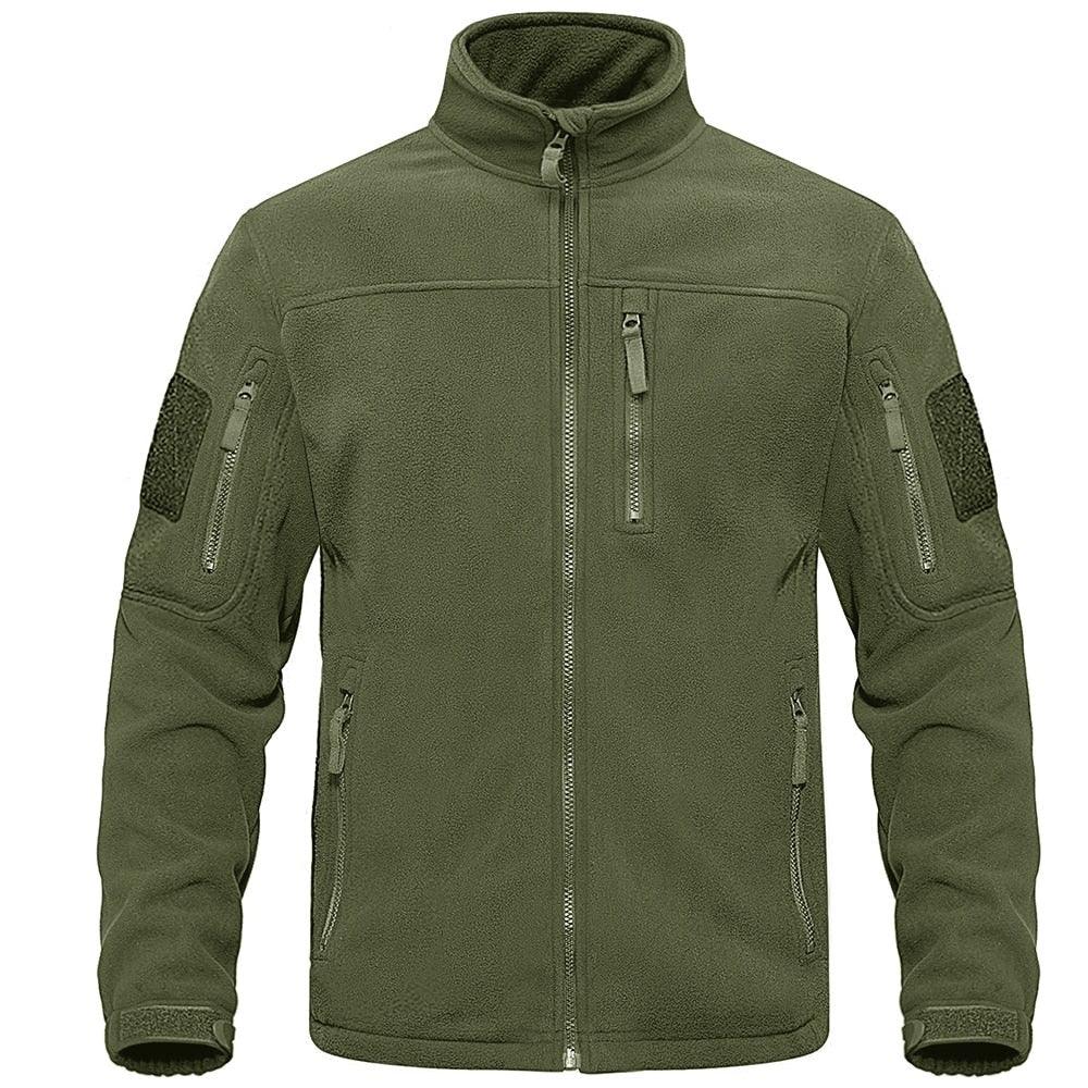 Dark Blue Tactical Fleece Windbreaker Hiking Work Jacket