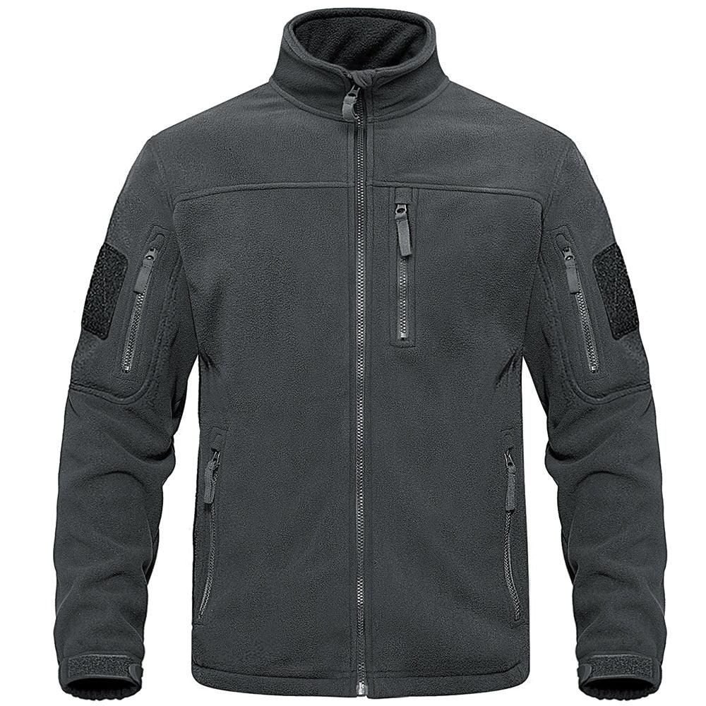 Dark Blue Tactical Fleece Windbreaker Hiking Work Jacket