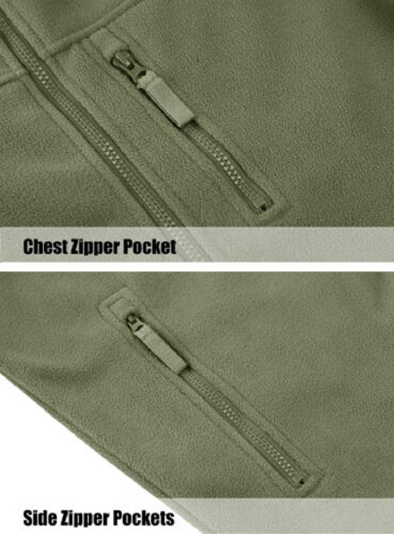 Dark Blue Tactical Fleece Windbreaker Hiking Work Jacket