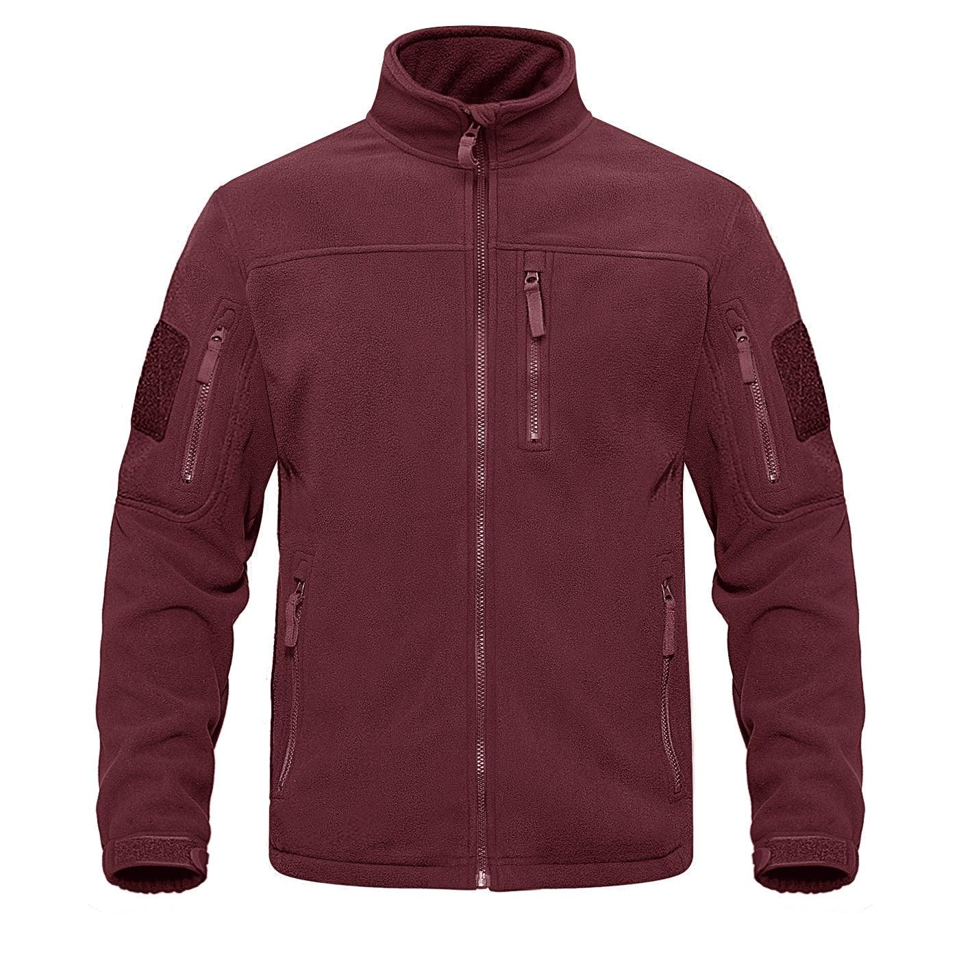 Dark Blue Tactical Fleece Windbreaker Hiking Work Jacket