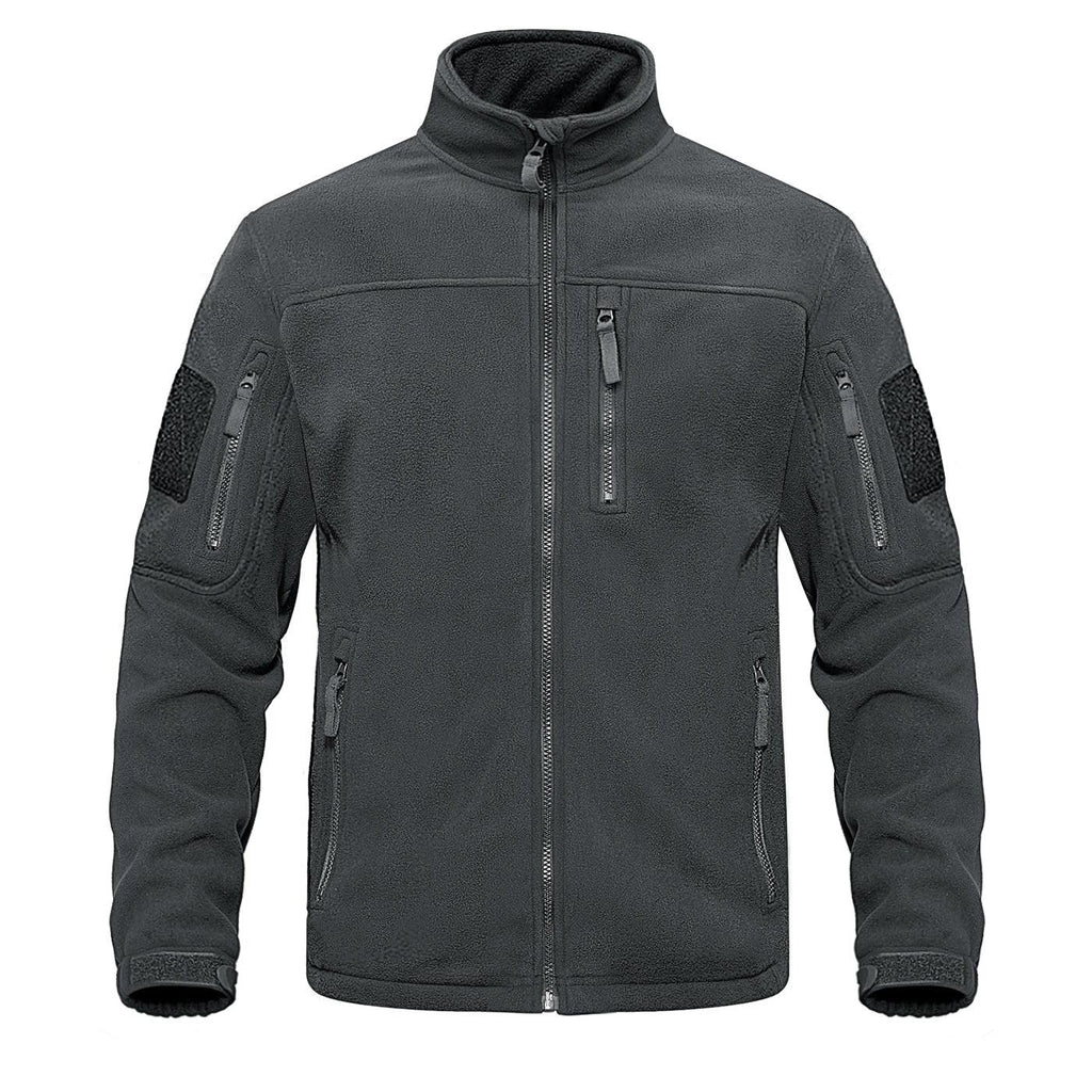 Dark Blue Tactical Fleece Windbreaker Hiking Work Jacket