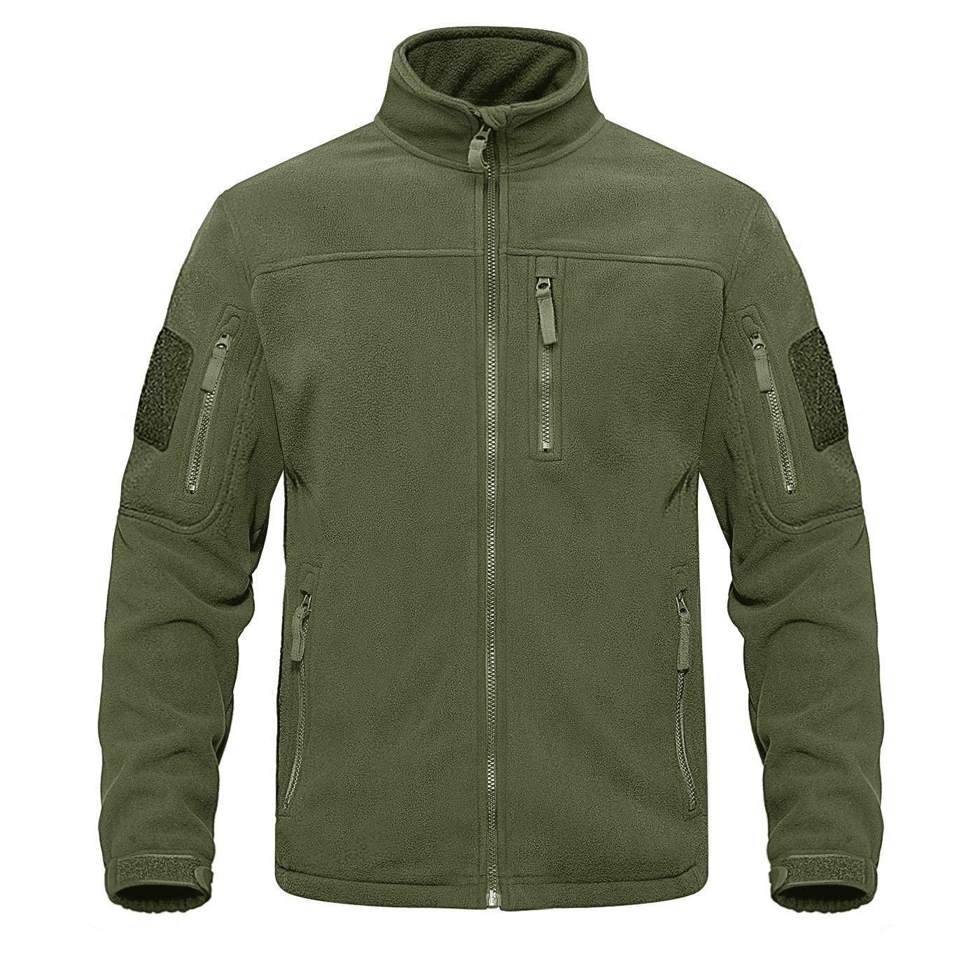 Dark Blue Tactical Fleece Windbreaker Hiking Work Jacket
