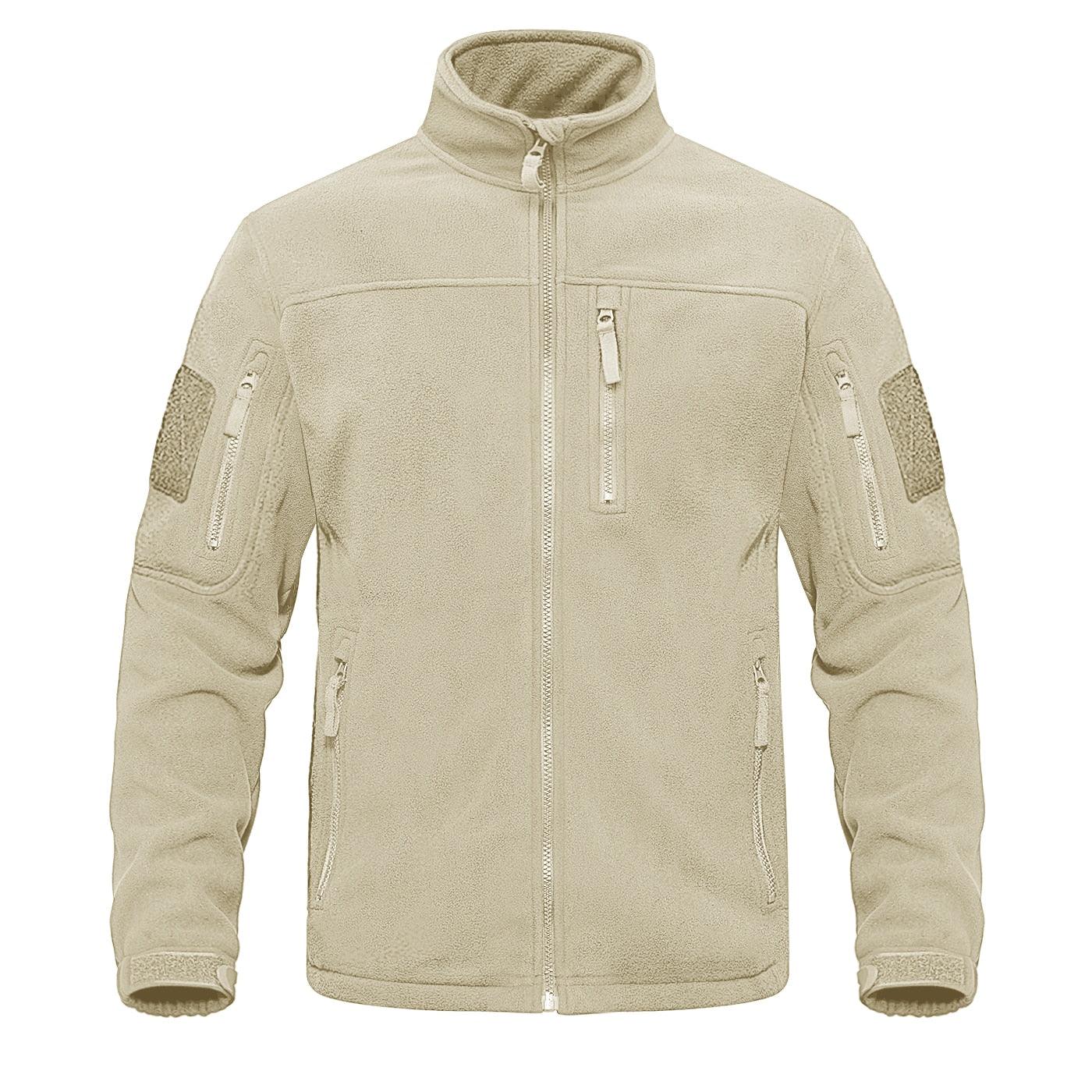 Dark Blue Tactical Fleece Windbreaker Hiking Work Jacket