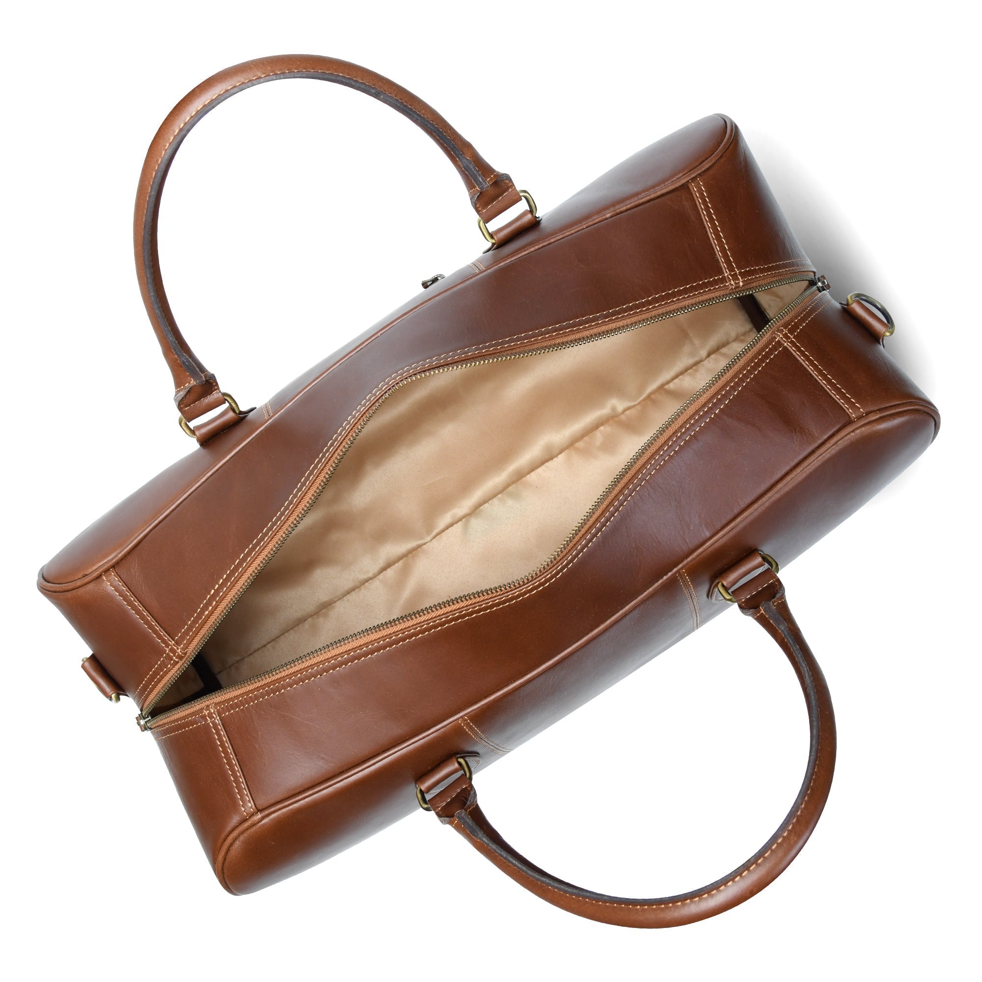 Dark Brown Leather Duffle Bag | Weekend Travel