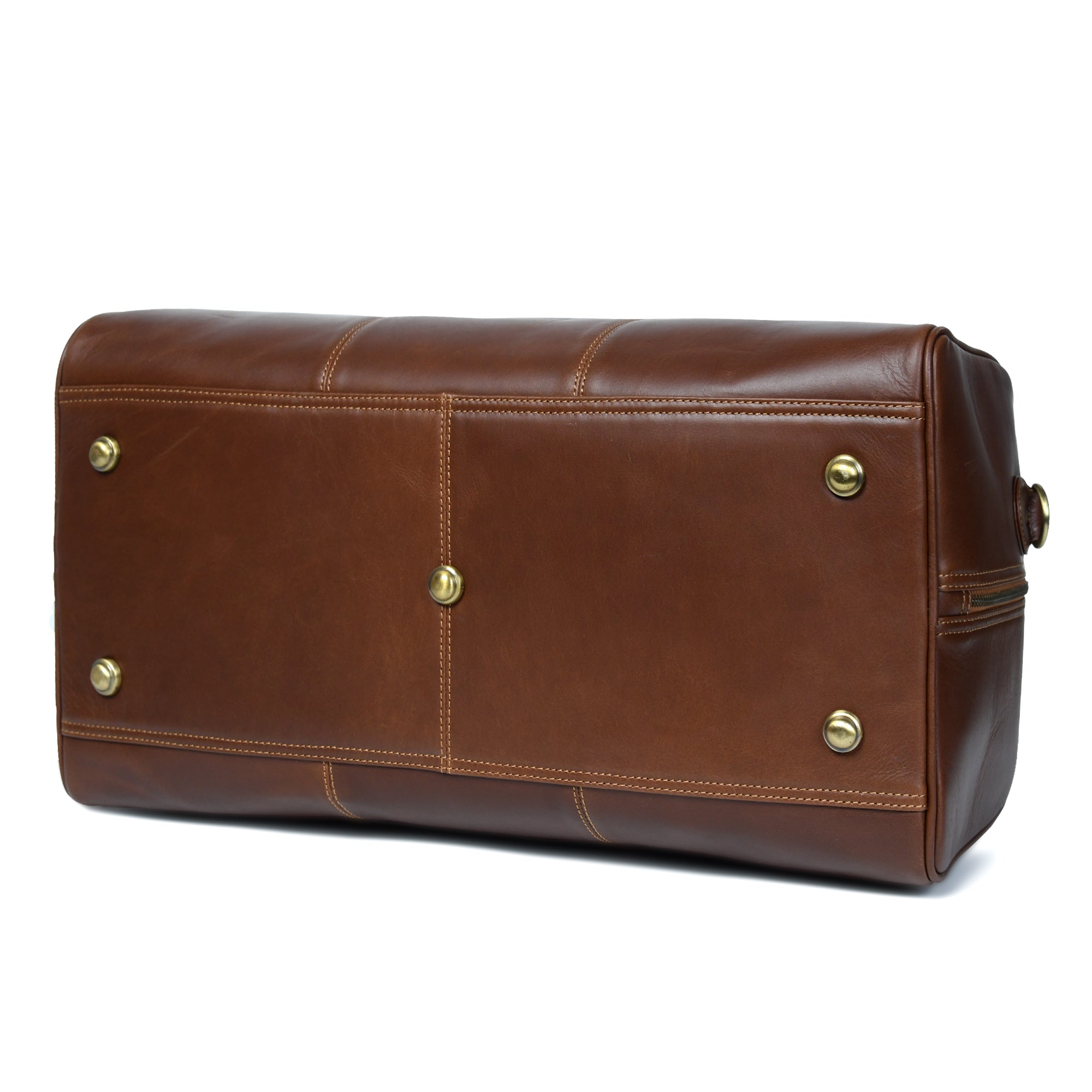 Dark Brown Leather Duffle Bag | Weekend Travel