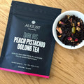 Dark Iris Oolong Tea Blend with Peach, Pistachio and Lime - Image 5