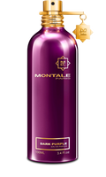Montale Dark Purple Eau de Parfum 3.4 oz bottle for women on a neutral background