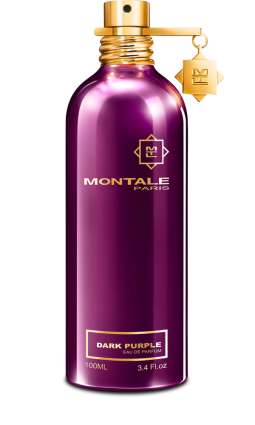 Montale Dark Purple Eau de Parfum 3.4 oz bottle for women on a neutral background