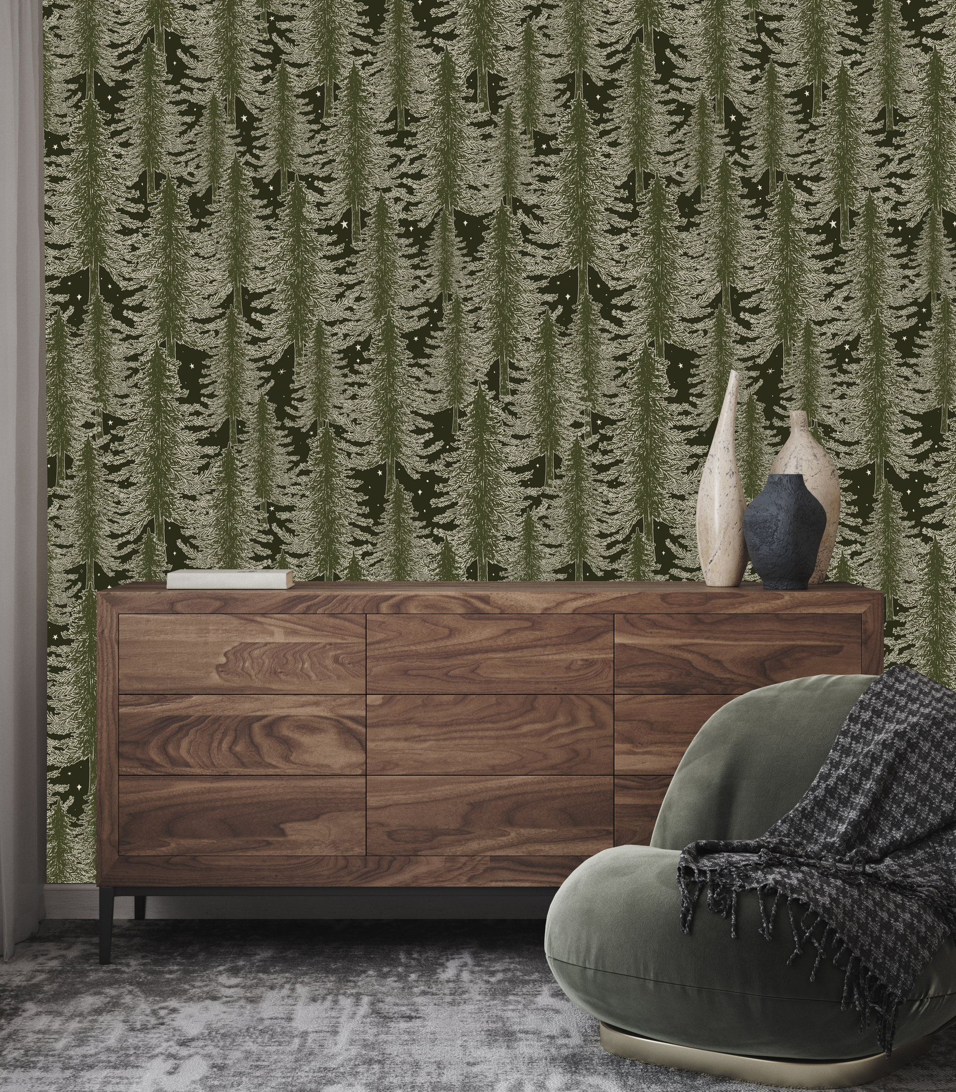 Mason Wallpaper Removable Peel and Stick Decor by Brittany Polatis
