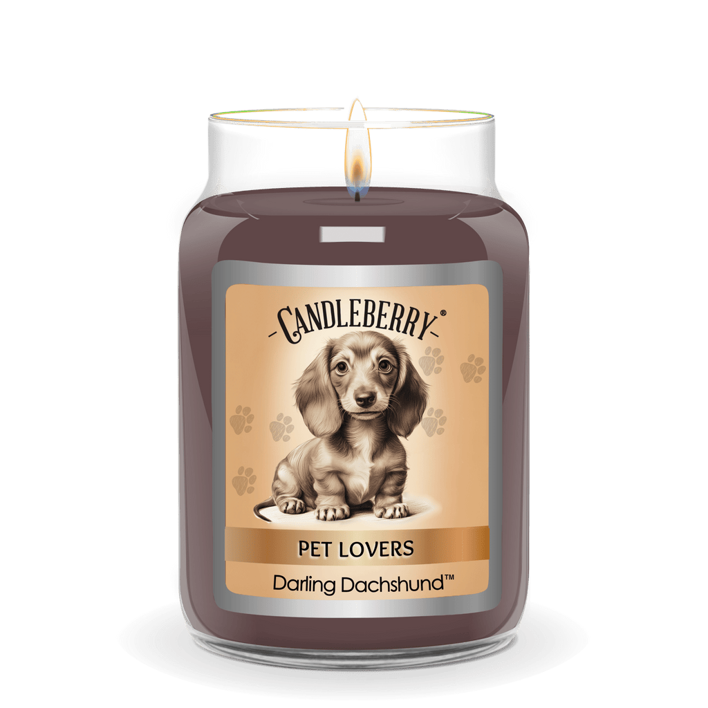 Darling Dachshund Large Jar Candle | 135-Hour Soy Blend