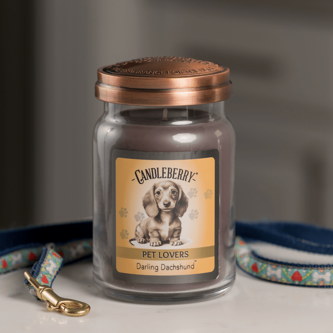 Darling Dachshund Large Jar Candle | 135-Hour Soy Blend