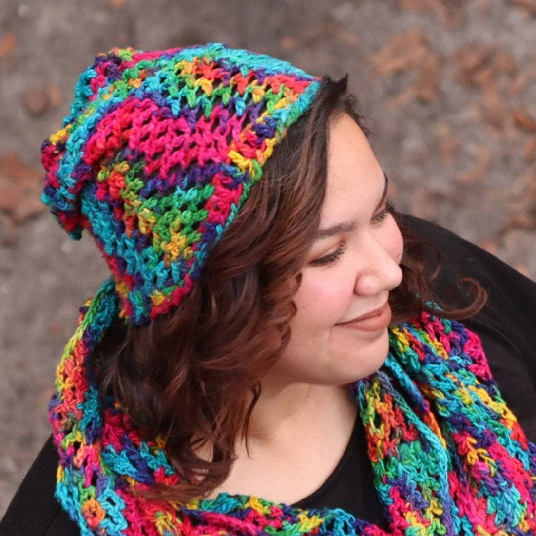 Ripple Slouch Hat Crochet Pattern - Vibrant Bohemian Knit Accessory