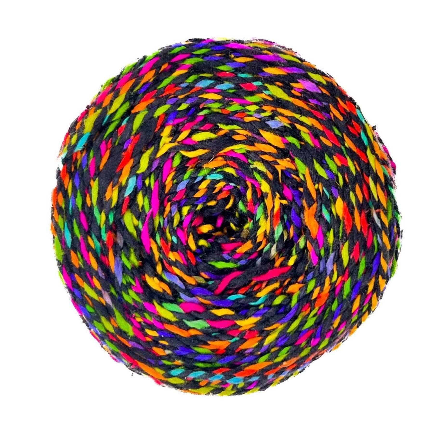 Darn Good Twist Sport Weight Silk Yarn Multi-Colored Artisan Fiber