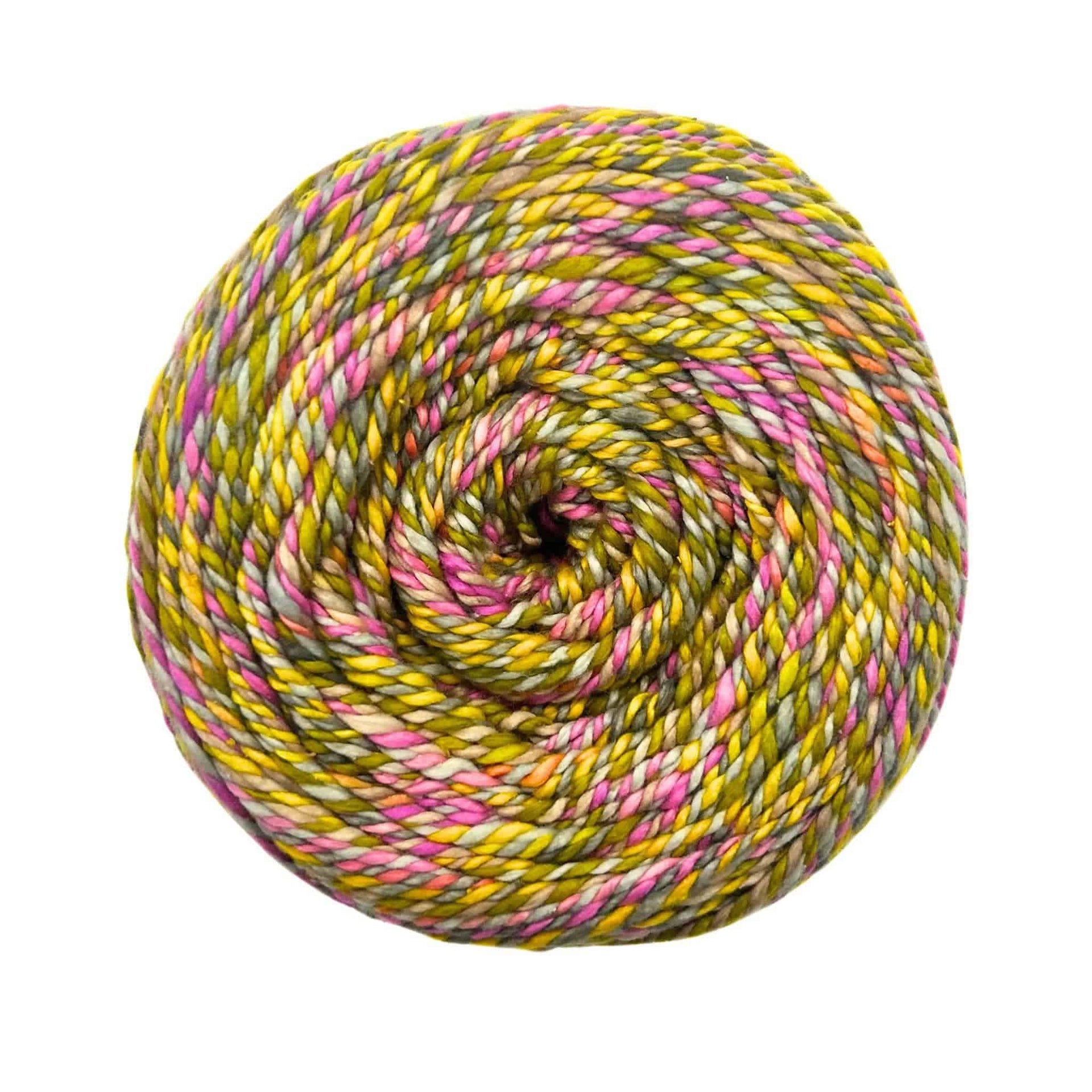 Darn Good Twist Sport Weight Silk Yarn Multi-Colored Artisan Fiber