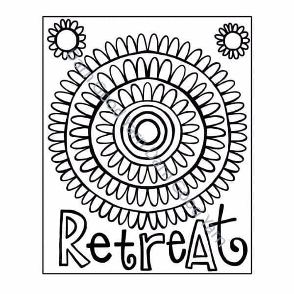 Darn Good Yarn Relaxation Coloring Book cover featuring intricate designs