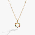 Daughter Hidden Message Acrostic Crystal Pendant Necklace