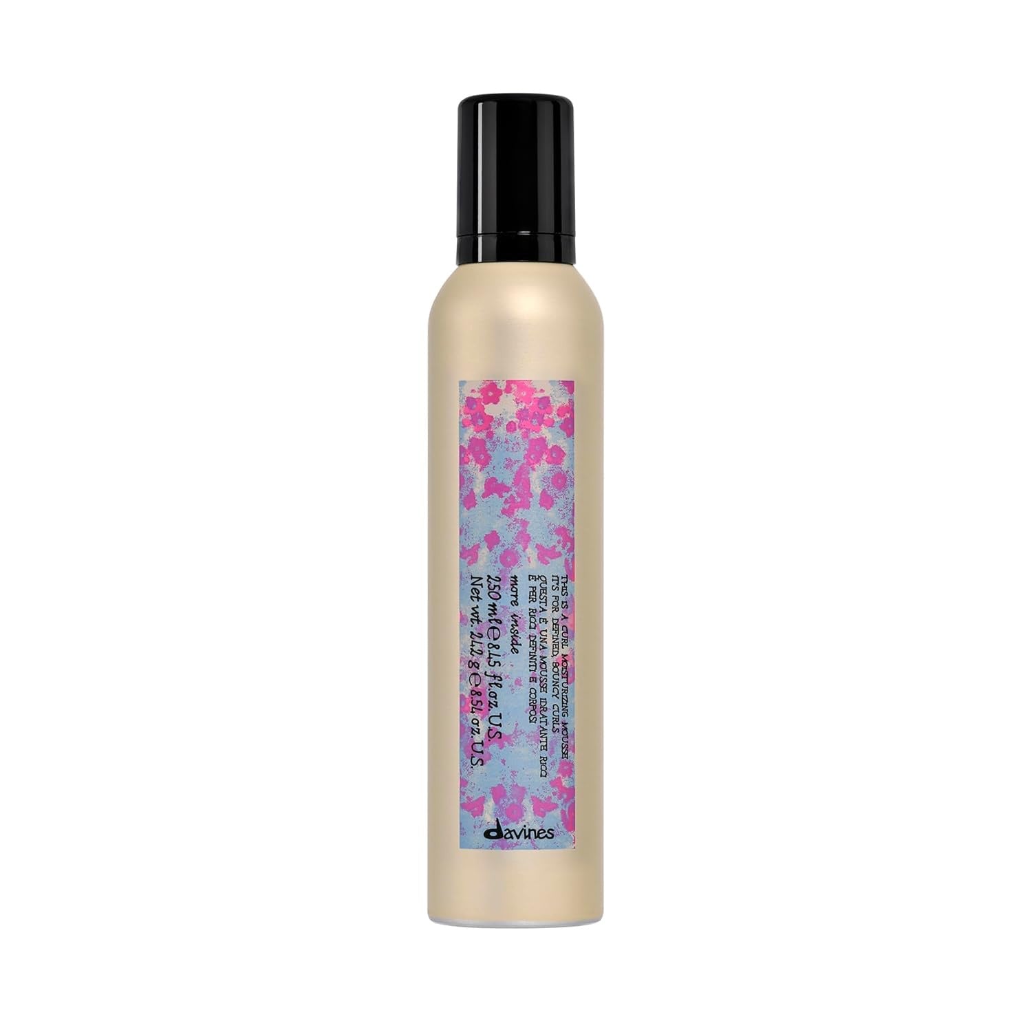 Davines This Is a Curl Moisturizing Mousse bottle for curly, wavy, and coily hair