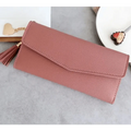 Dazzling Long Clutch Wallet with Tassel, Card Holder and Coin Pocket