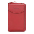 Minimalist Leather Long Wallet Crossbody Bag with Shoulder Strap