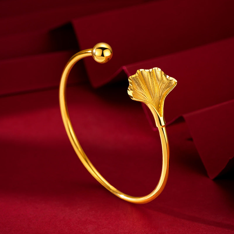 Temperament Cold Wind Ginkgo Biloba Leaves Open National Wind Bracelet