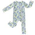 Charleston Hydrangea Bamboo Ruffle Convertible Footie