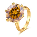 S925 Sterling Silver Six-prong Moissanite Ring