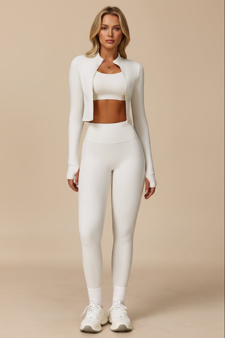 Women's High-Waist Three-Piece Activewear Set