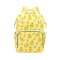 Yellow Smiling Pineapple Multi-Function Waterproof Nylon Backpack