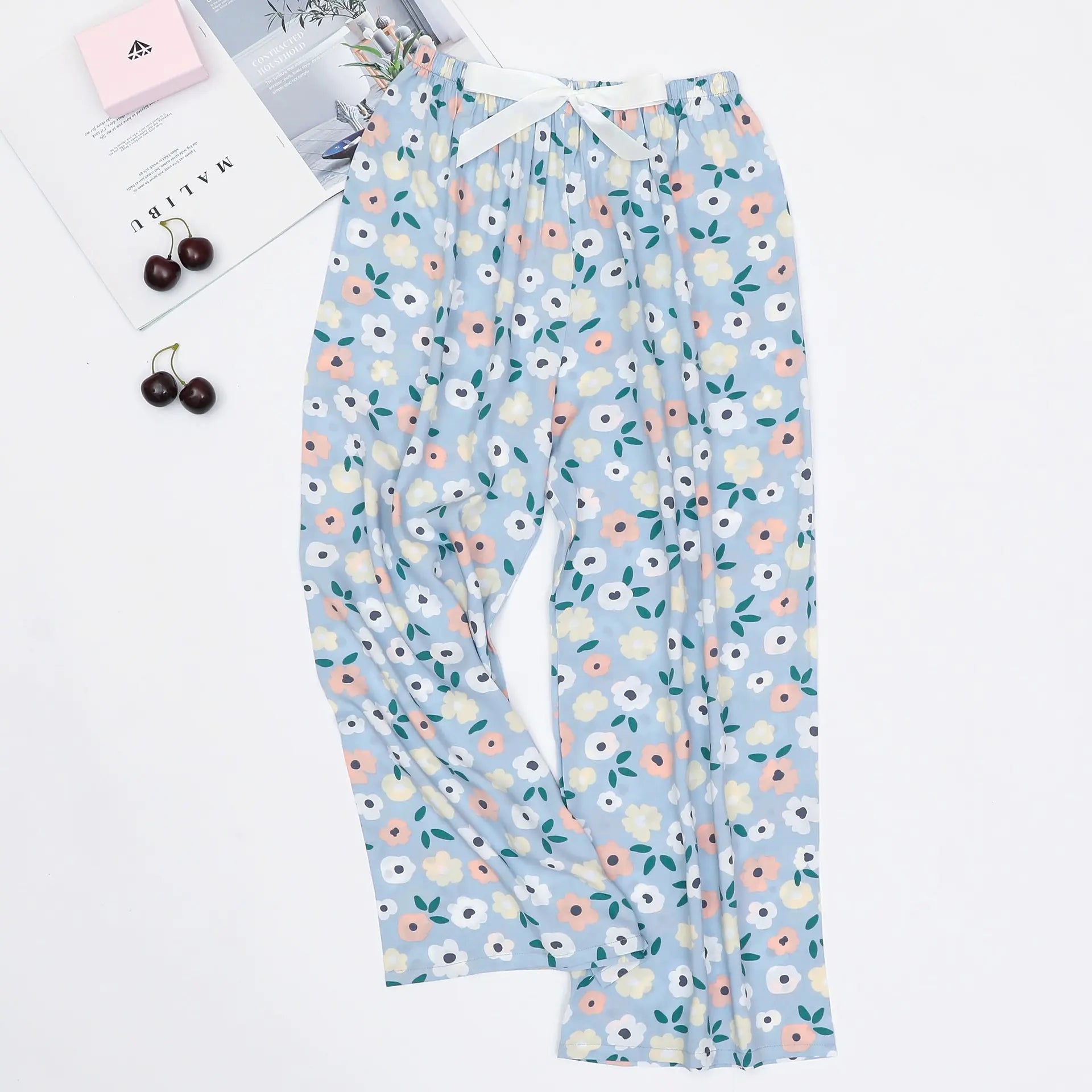 Women's Loose Casual Printed Pajama Sleep Pants - Image 15