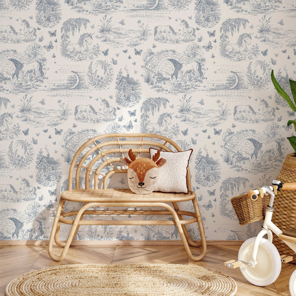 Locket patterned removable wallpaper by The Feral Flower
