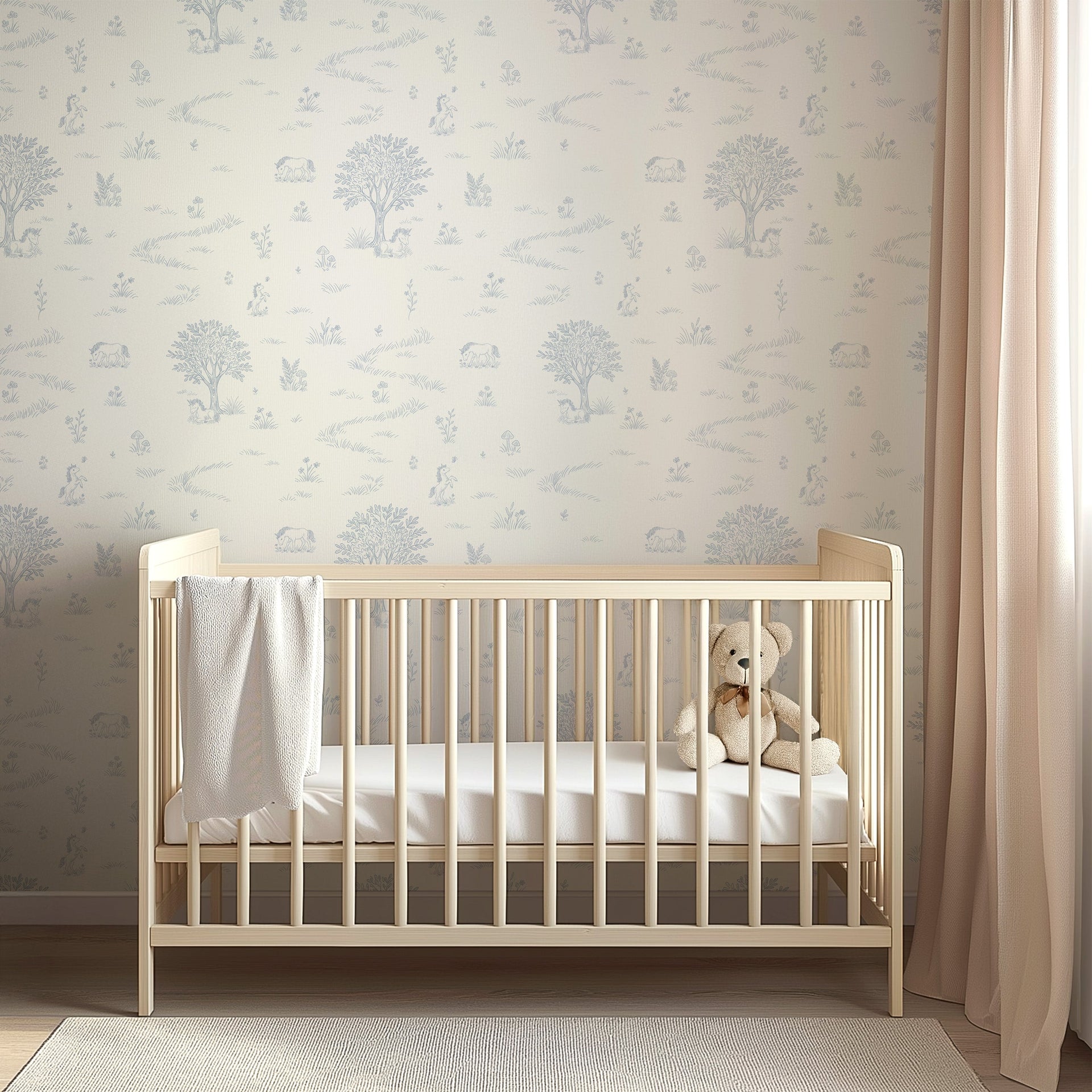 Locke Floral Removable Wallpaper by The Feral Flower