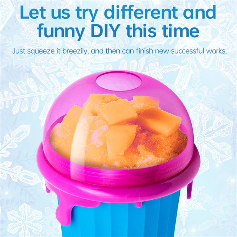 500ml Quick-Frozen Slushy Maker Cup - DIY Smoothie Squeeze Bottle
