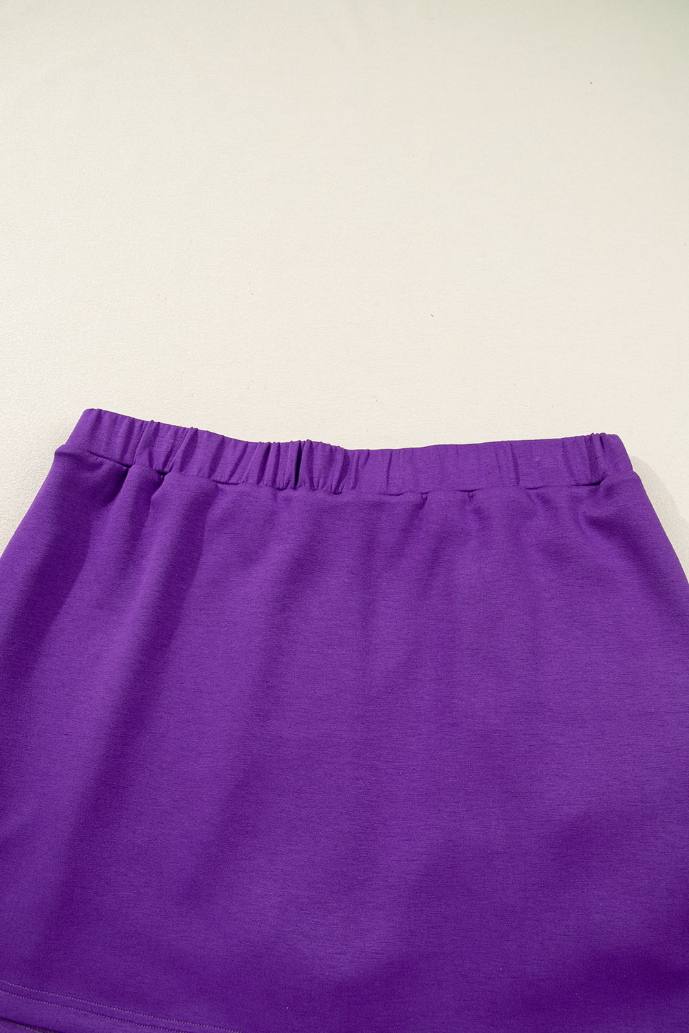 Wisteria Collar Half Zip Pullover & Mini Skirt 2pc Set