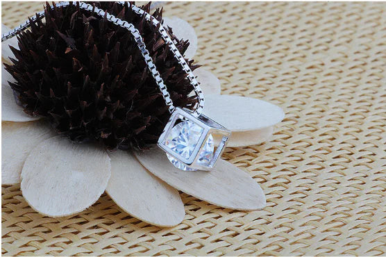 925 Silver Love Cube Pendant