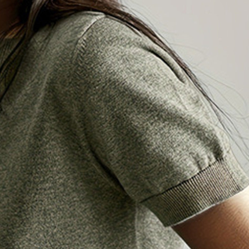 Women's Soft Stretch Minimalist T-Shirt Slim Fit Everyday Top - Image 2