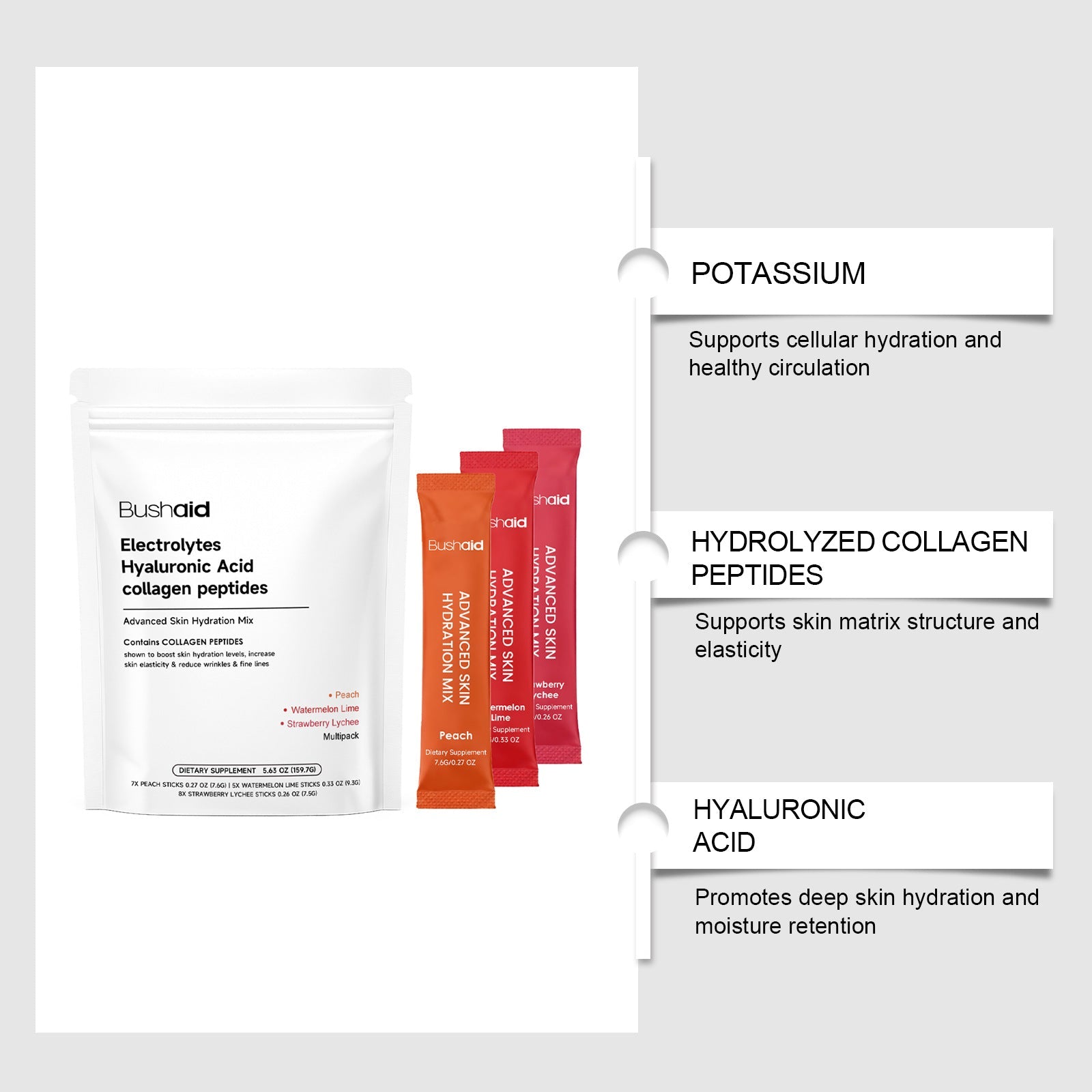 Multi-Flavor Skin-Hydrating Oral Supplement