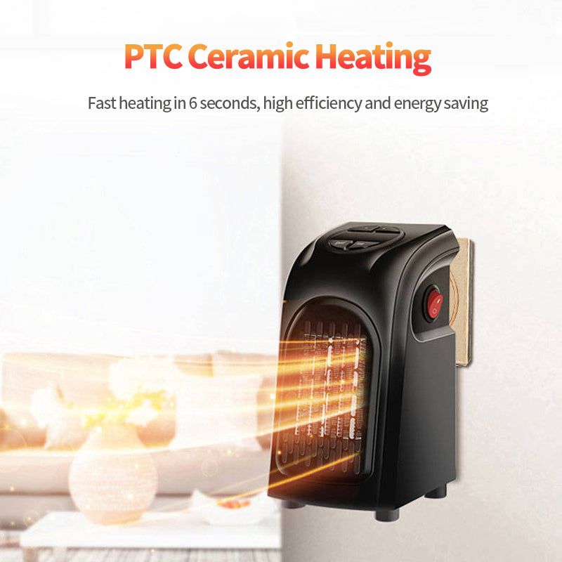 Mini Portable Electric Wall Heater with PTC Ceramic Heating Element
