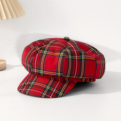 Retro British Style Lightweight Octagonal Brimmed Hat