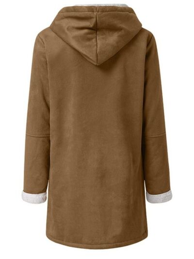 Women's Long Sleeve Hooded Toggle Jacket with Pockets
