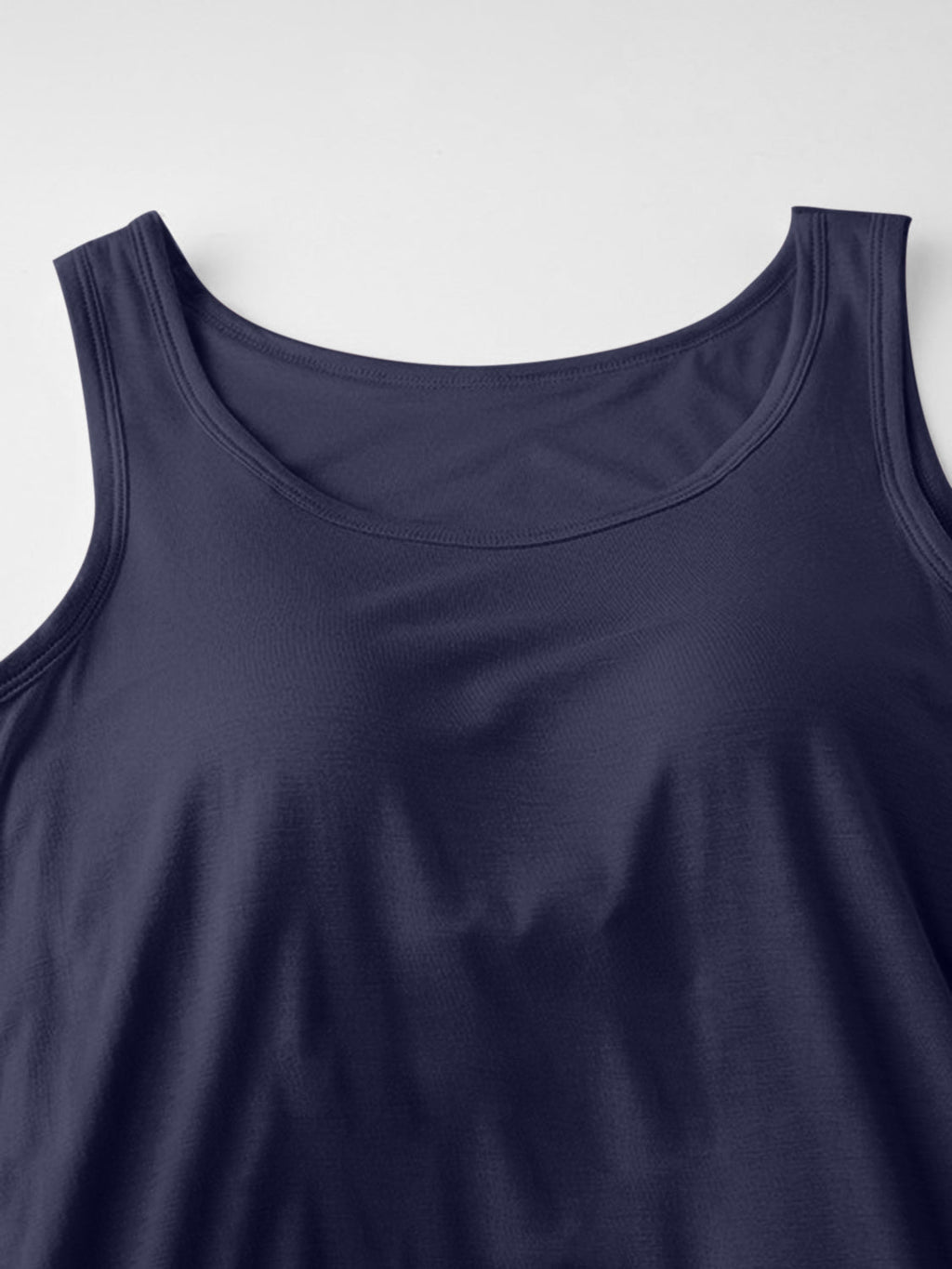 Minimalist Sleeveless Mini Dress with Built-In Bra Support
