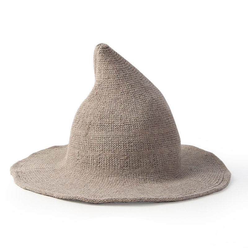 Women's Wool Wizard Hat Wide Brim Halloween Costume Accessory - Image 3