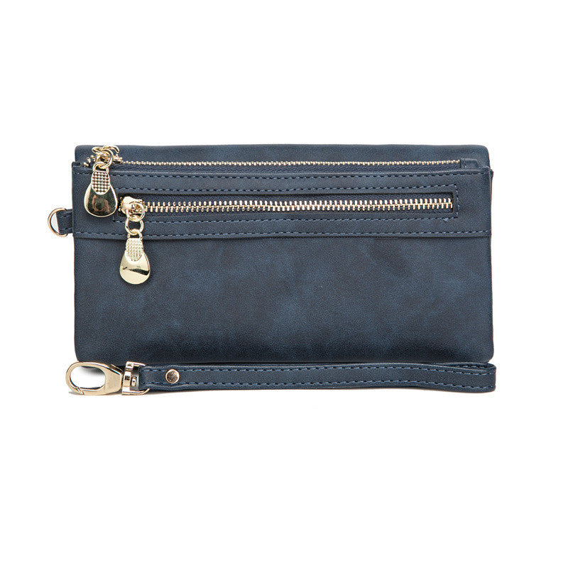 New PU Korean Retro Long Handbag for Women