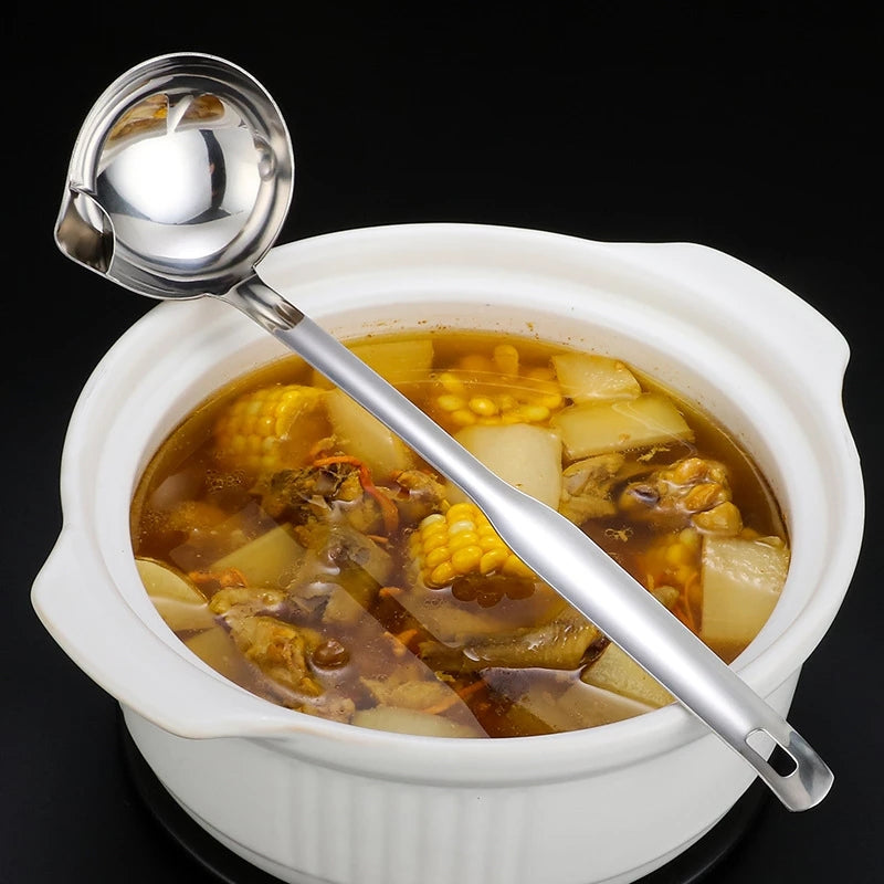 Stainless Steel Soup Oil Separator Spoon
