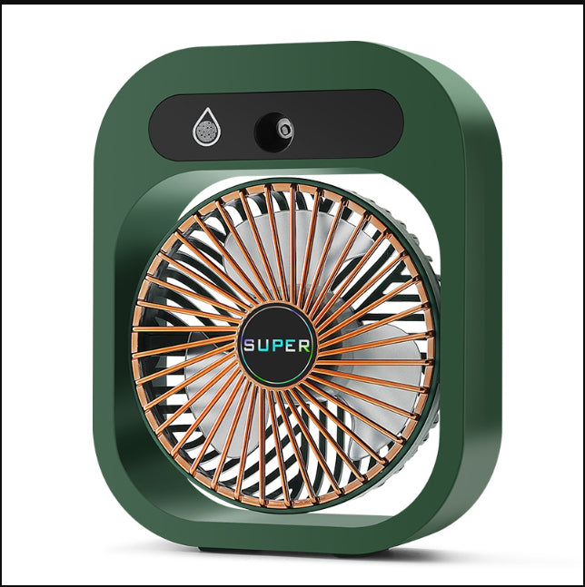 Portable USB Misting Fan & Air Cooler Humidifier - 3 Speed Desktop