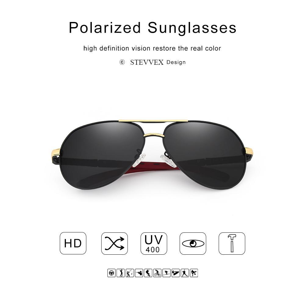 Retro Aviation Mirror Polarized Sunglasses for Men