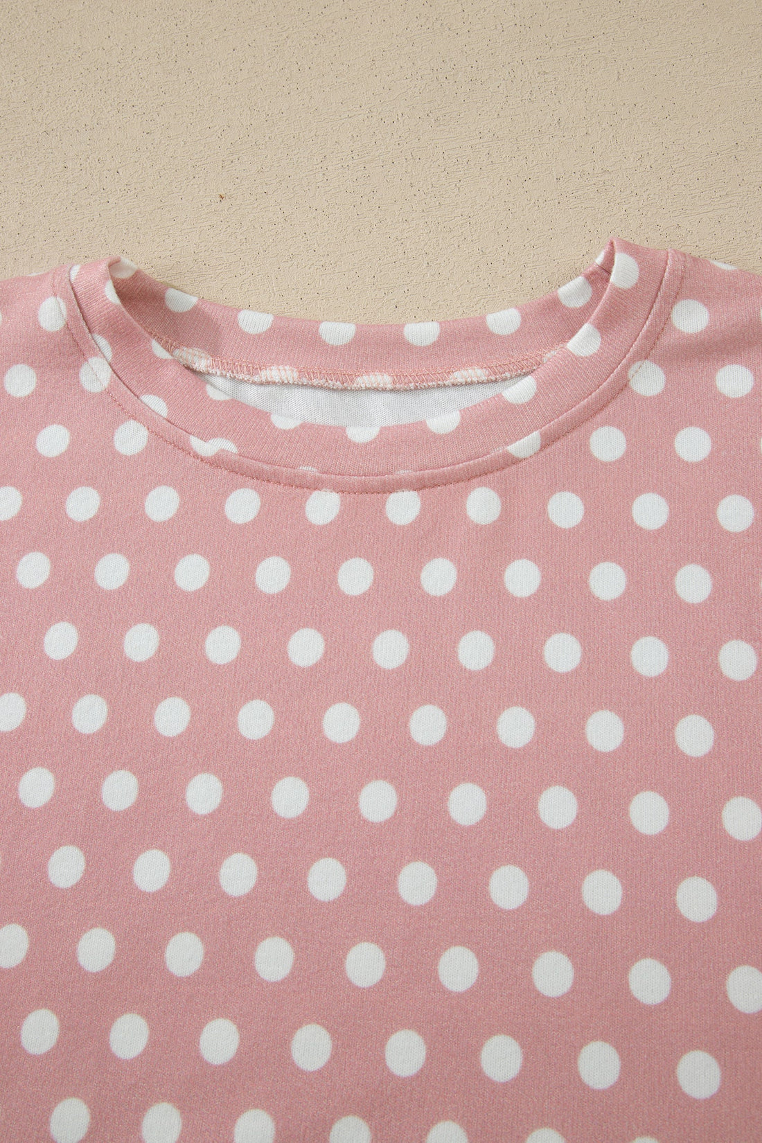 Polka Dot Relaxed Top & Drawning Shorts Set
