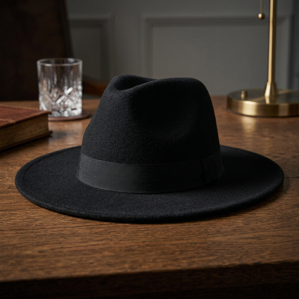 Autumn Winter Big Brim Wool Hat – Unisex Bell Crown Bucket Hat